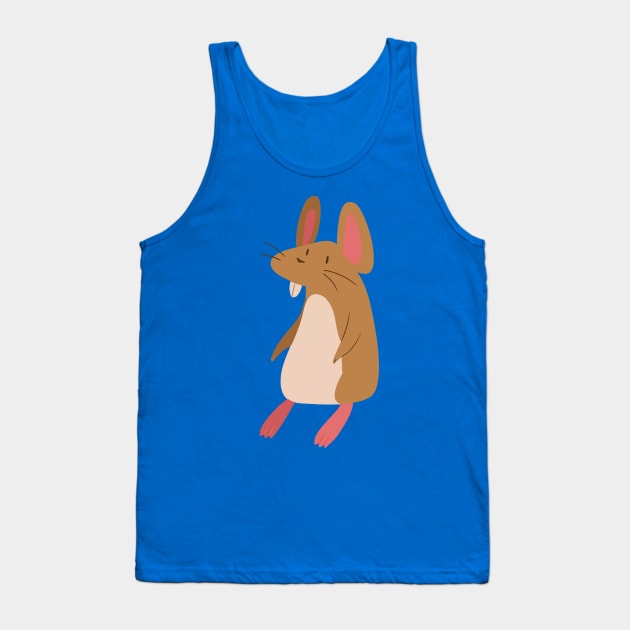 Little Brown Mouse Tank Top by saradaboru